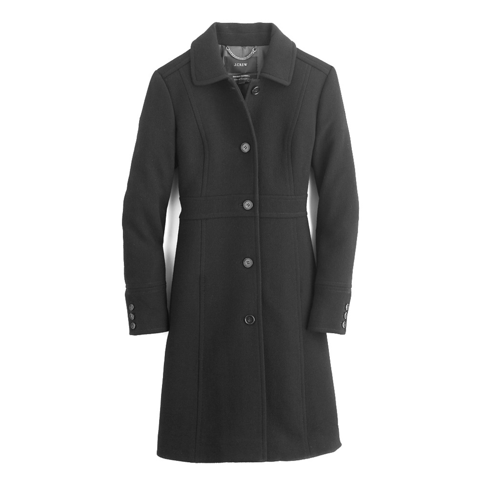 Petite Italian Double-Cloth Wool Lady Day Coat